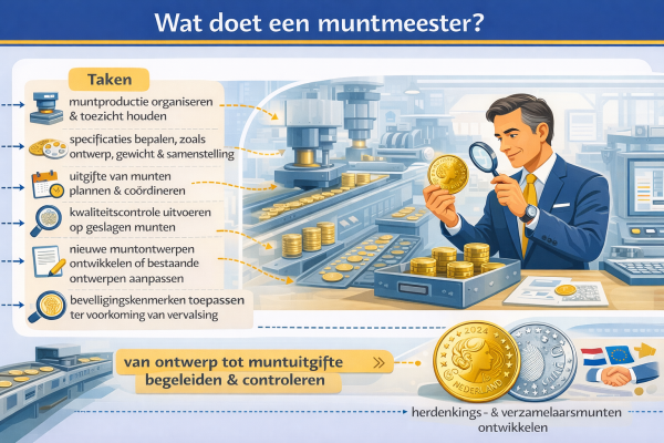 Alles over het beroep muntmeester Wat doet een muntmeester